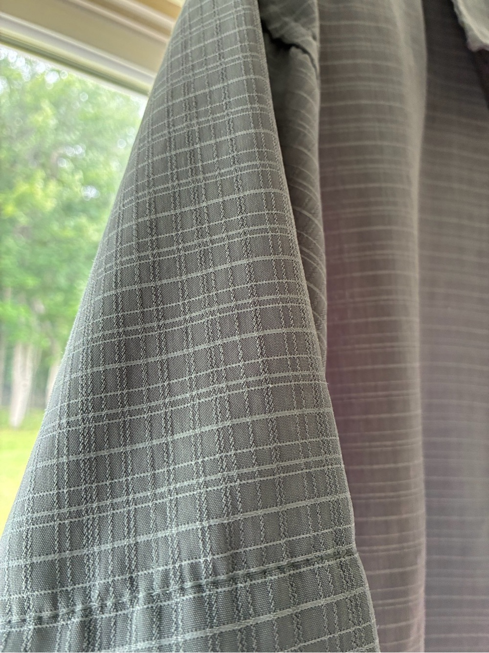 Two Van Heusen Men’s Short Sleeve Shirt - Aqua And Grey - Picture 9 of 10